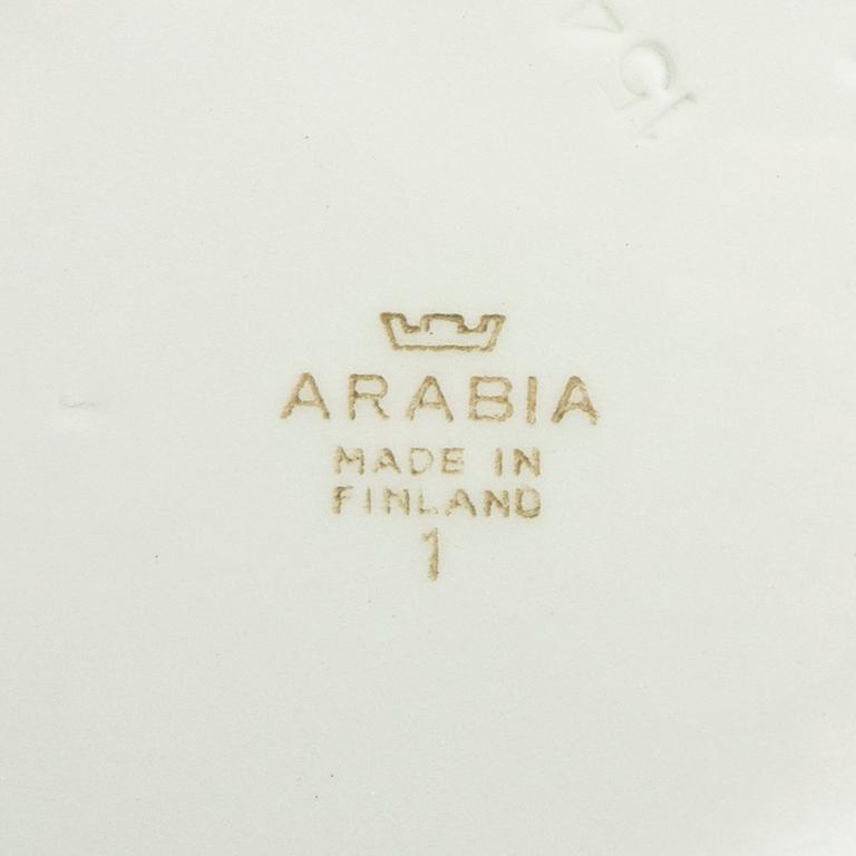 Reinhard Richter, service 56 pcs "Masema", Arabia stoneware Finland 1941-64.