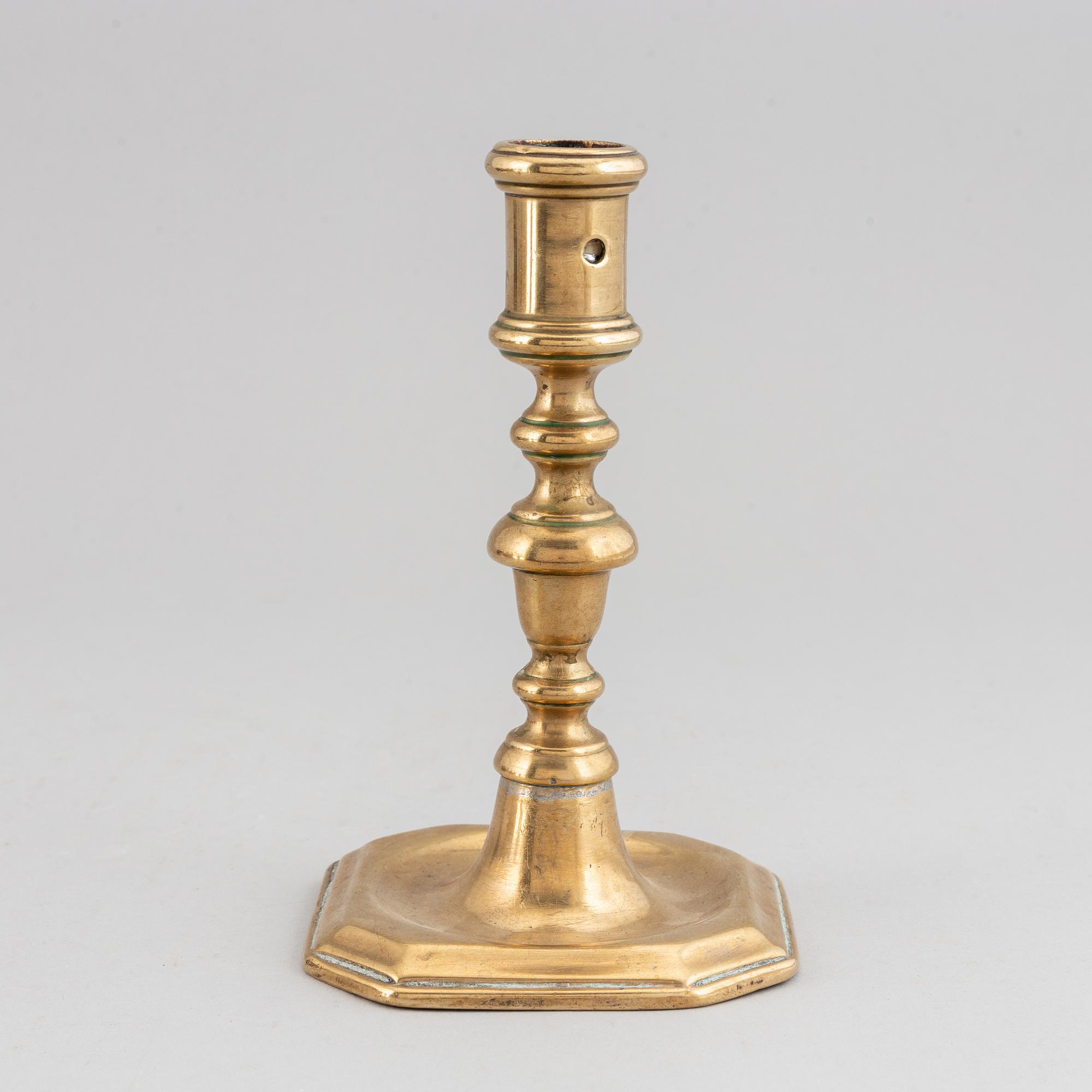 LJUSSTAKE, brons, 1600-tal.