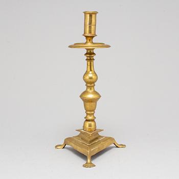 LJUSSTAKE, brons, 1700-tal.