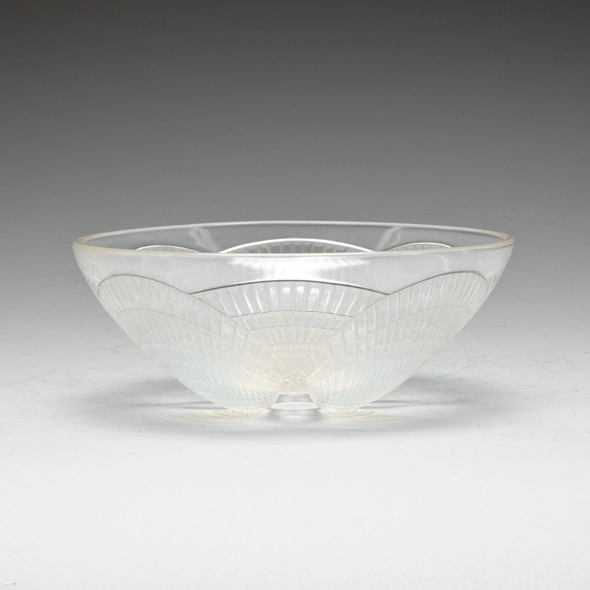 SKÅL, glas, "Coquilles " R. Lalique France. 1930-tal.