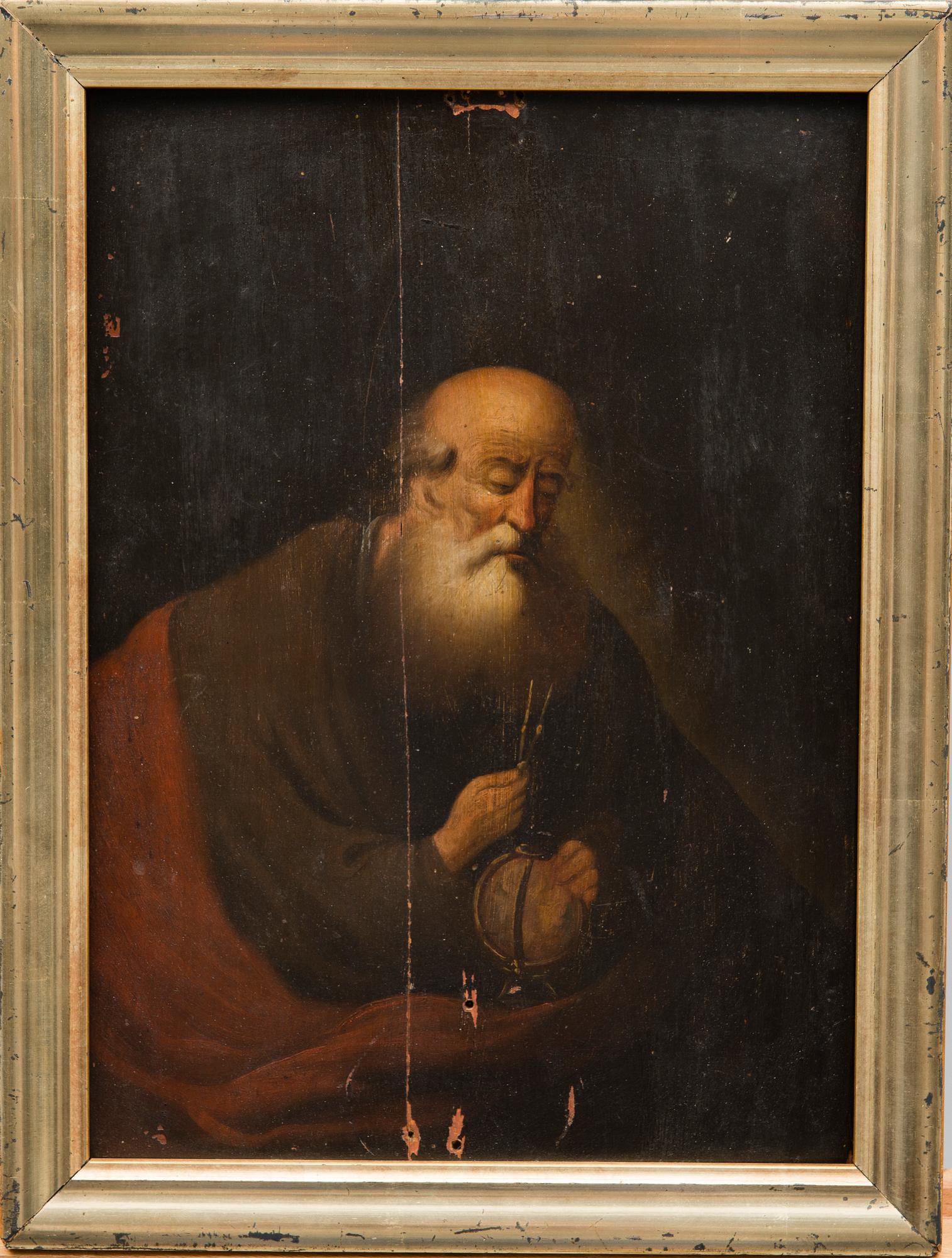 OIDENTIFIERAD KONSTNÄR, olja på pannå, 1800-tal.