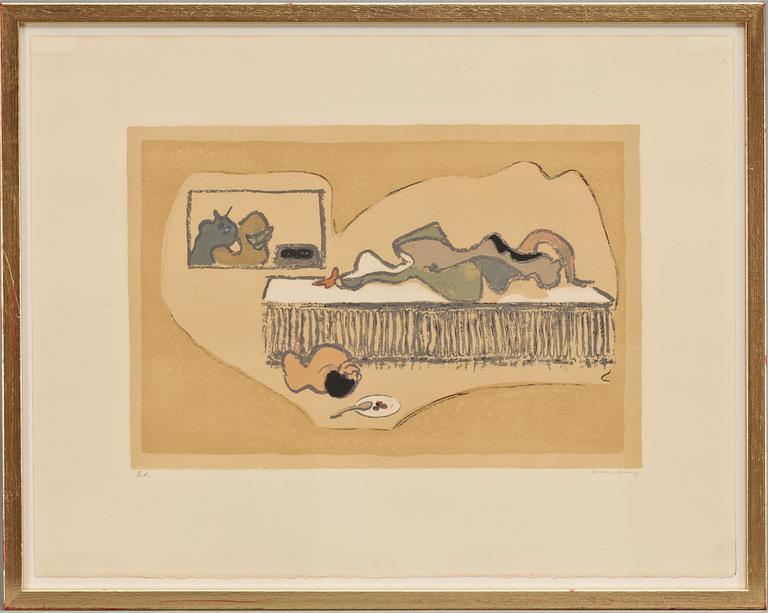 DOROTHEA TANNING, färglito, sign och numr E.A.