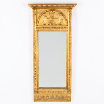 Spegel, sengustaviansk, tidigt 1800-tal.