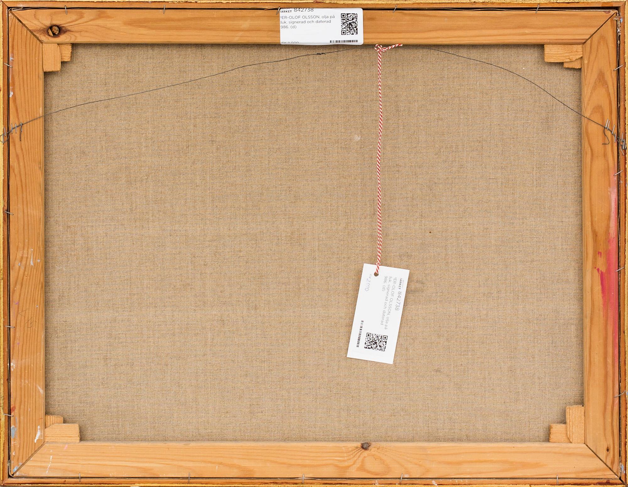 PER-OLOF OLSSON, olja på duk, signerad och daterad 1986.