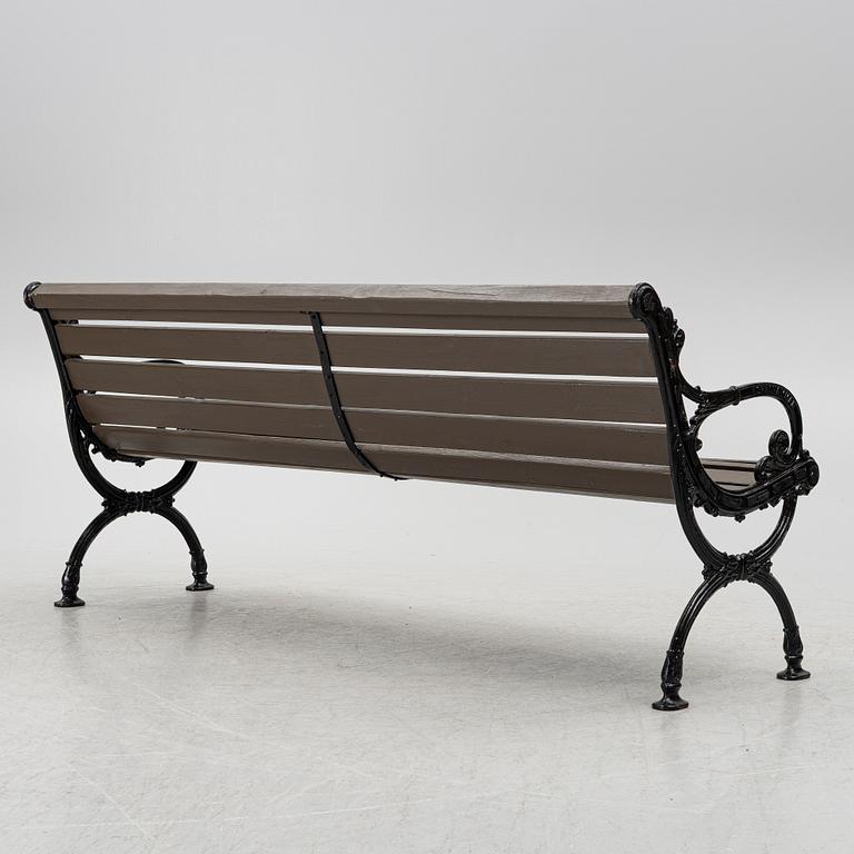 A garden bench, Norrahmmars Bruk, Sweden, later part of the 20th century.