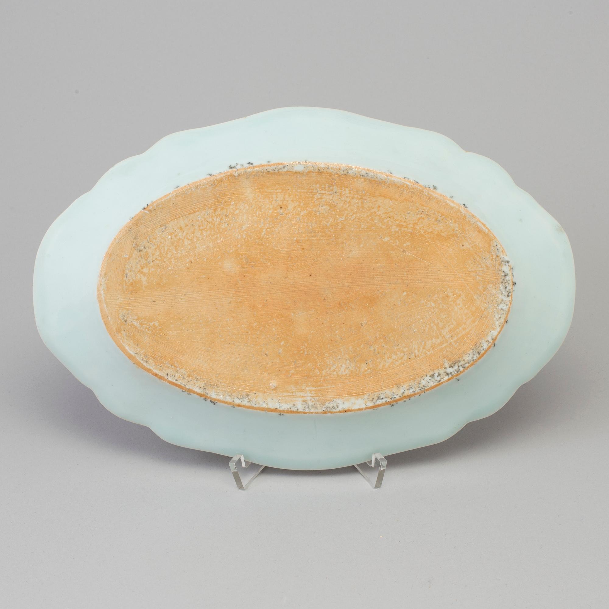 FAT, kompaniporslin. Qingdynastin, Qianlong (1736-95).