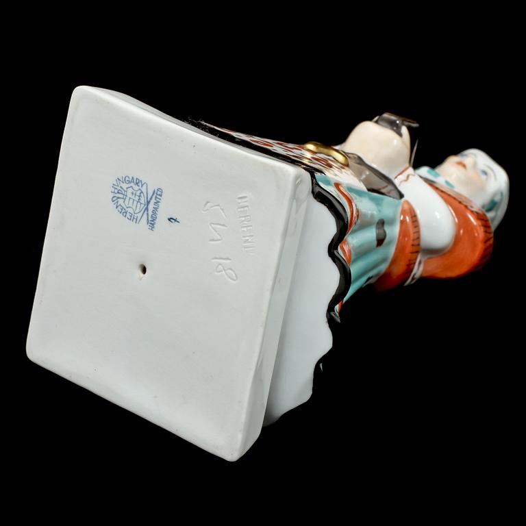 FIGURINER, 15 st, porslin, Herend, Ungern, 1900-talets andra hälft.