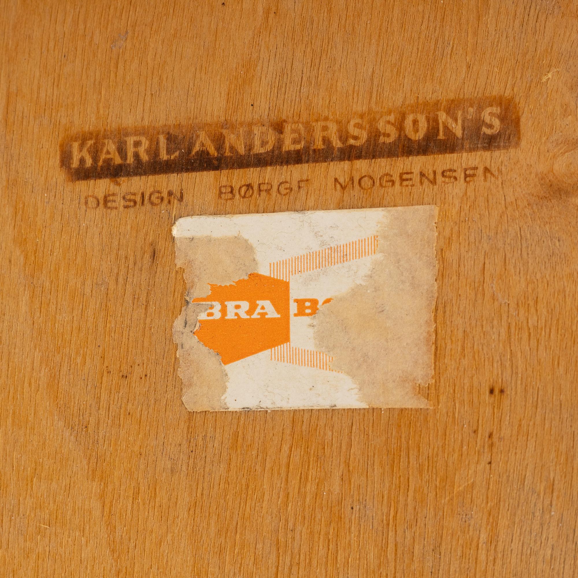 Børge Mogensen, a set of chairs 8 chairs, "Öresund", Karl Andersson och söner, Sverige.