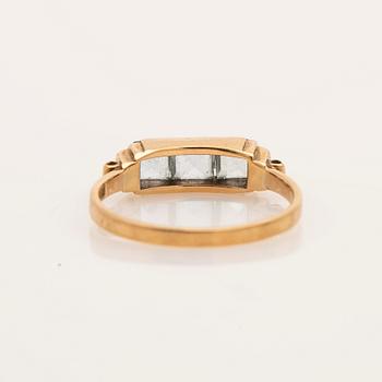 Ring, 18K guld, Hugo Olsson, Helsingborg, 1953.