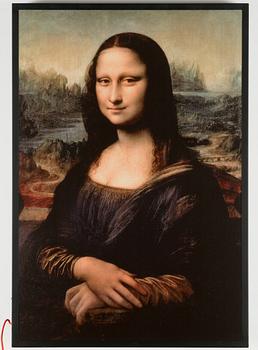 Virgil Abloh, light box,Mona Lisa backlit,  Markerad IKEA 2018.