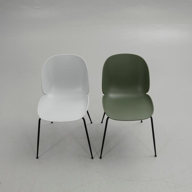 GamFratesi, chairs, a pair, "Beetle Chair", Gubi, Denmark.