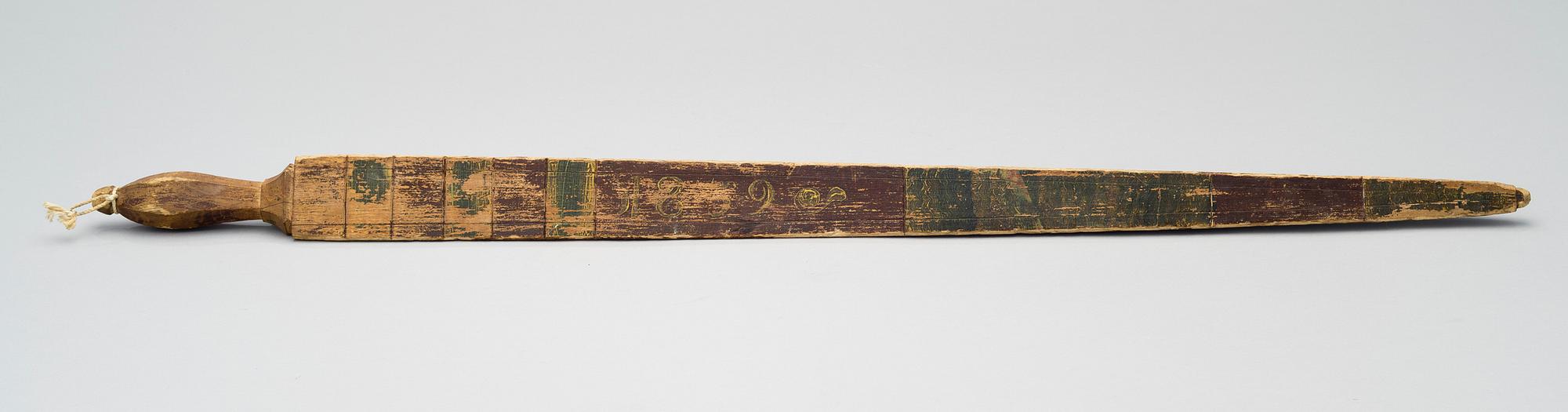 BESSMAN OCH MÄTSTICKA. Daterade 1775 och 1859.