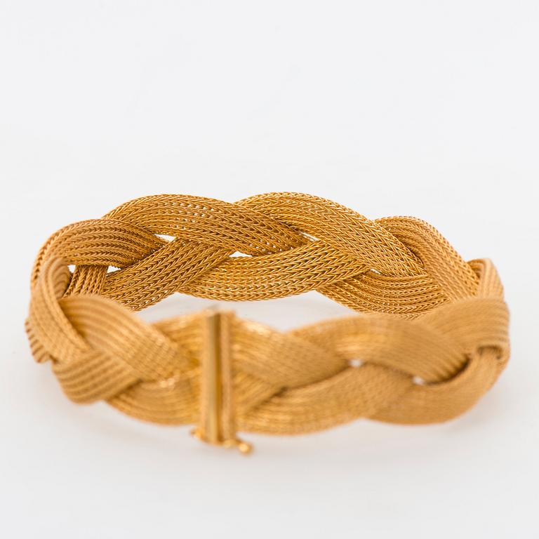 ARMBAND, 18K guld. Italien.