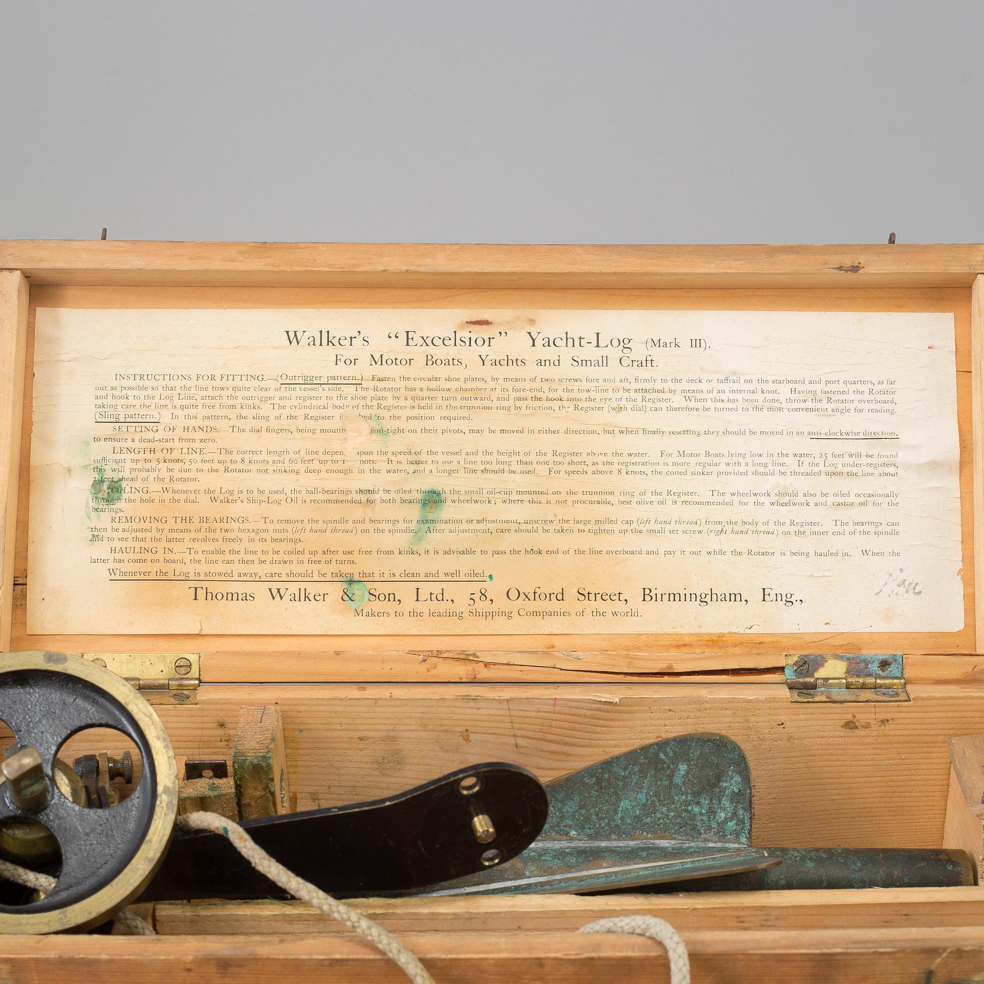 Two nautical objects, 20th century.