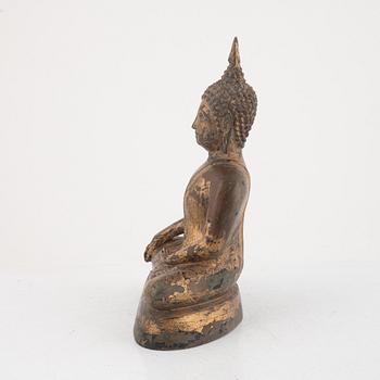 A bronze Buddha, Thailand, around 1900.