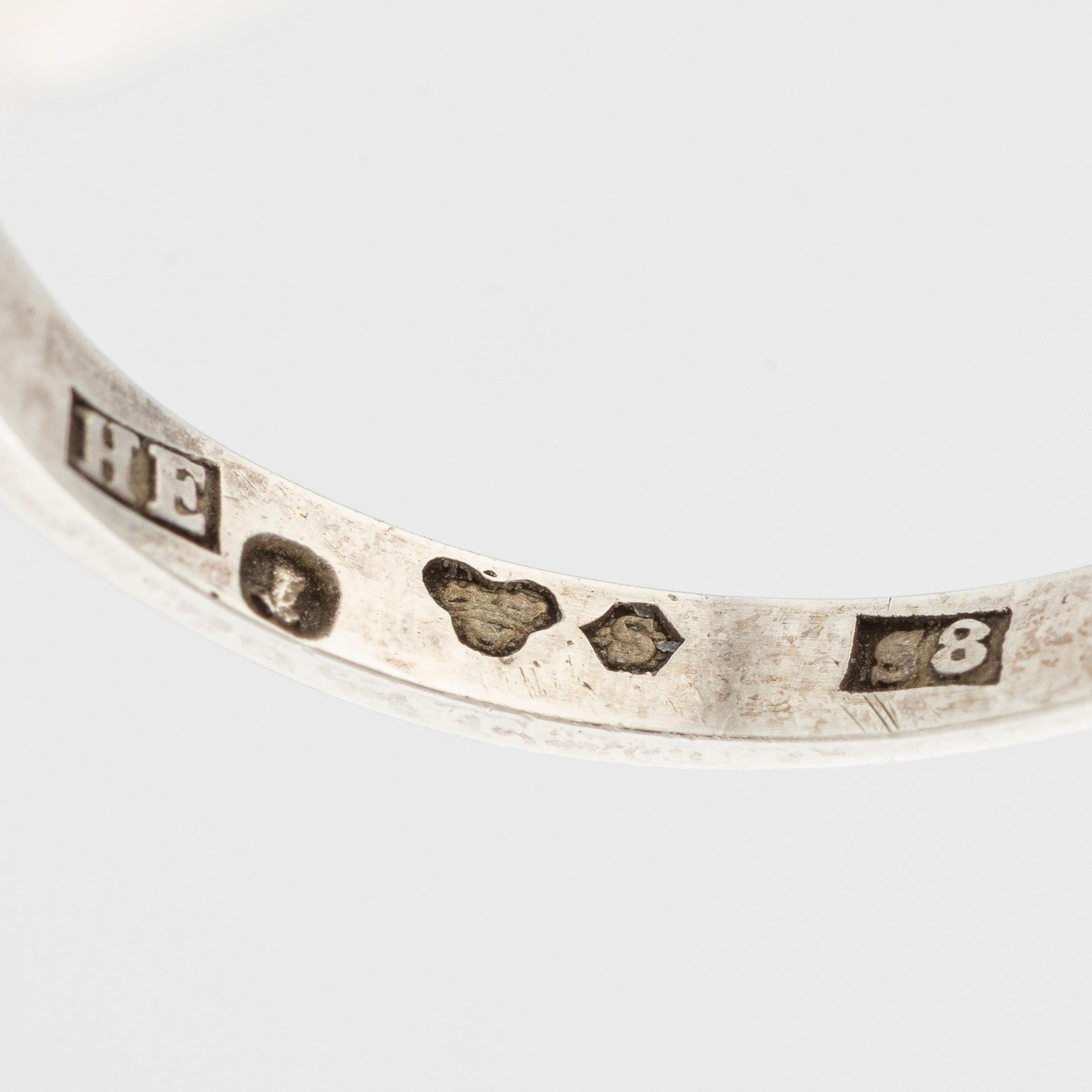 Stigbert, ring, silver with rock crystal.