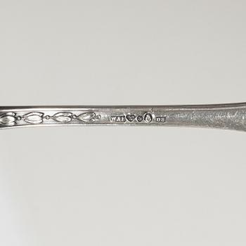 W.A. Bolin, Bestickuppsättning, 65 delar, silver, modell F, Stockholm, bl a 1926.