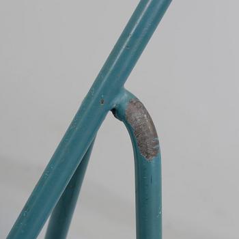 A Greta Magnusson Grossman blue lacquered 'Grasshopper'/G-33 floorlamp, Bergboms Sweden 1950's.