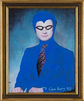 Mikael Genberg, signed and dated 92. Acrylic on paper.