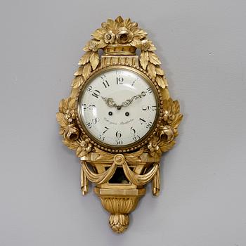 VÄGGPENDYL, gustaviansk stil, urtavla märkt Cedergren, Stockholm, 1900-talets början.