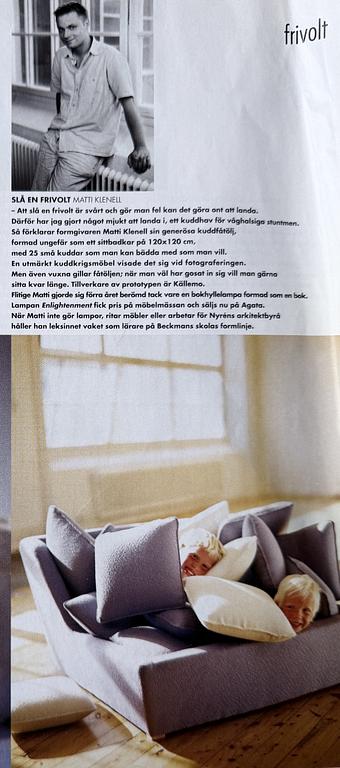 Matti Klenell, a unique prototype armchair, Källemo, Värnamo, 2001.