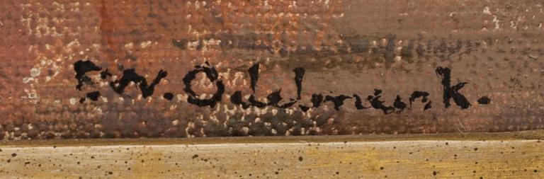 FRANS WILHELM ODELMARK, olja på duk, signerad,