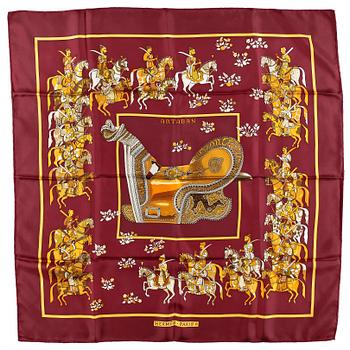 HERMÈS, scarves 2 st, "Armeria" och "Artaban".