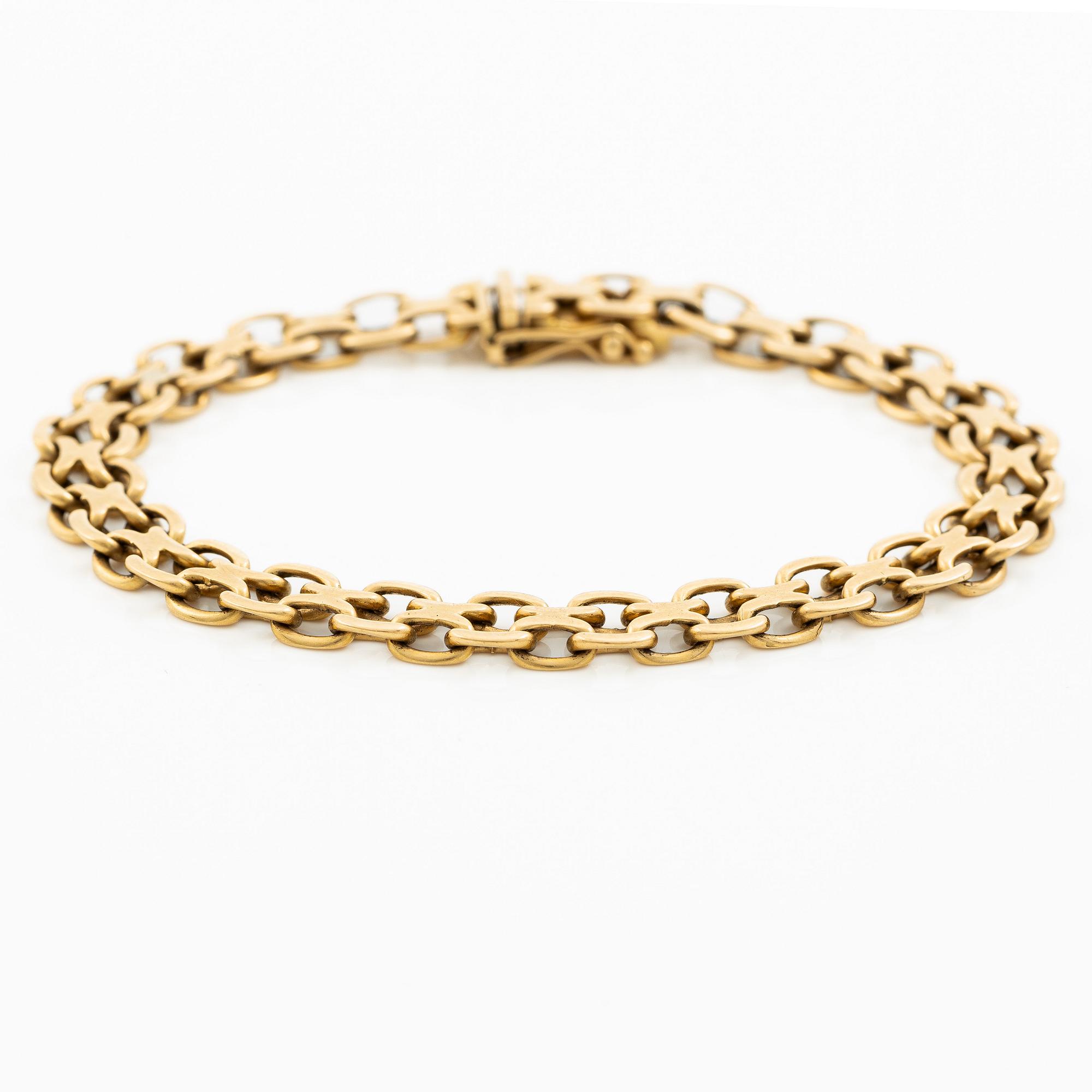 Bracelet, 18K gold, x-link.