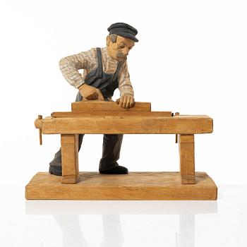 Herman Rosell, Man at the workbench.