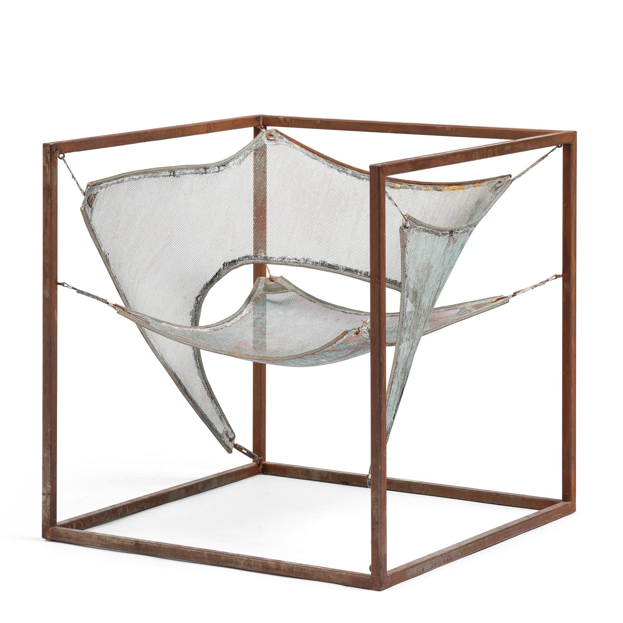 Sigurdur Gustafsson, a "Wind" easy chair/sculpture, ed. HC 4/5, Källemo, Värnamo, post 2003.