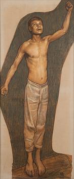 Akseli Gallen-Kallela, "Kullervo Cursing.".