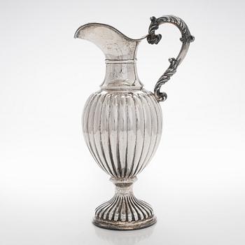 A Spanish silver ewer, 20th century.