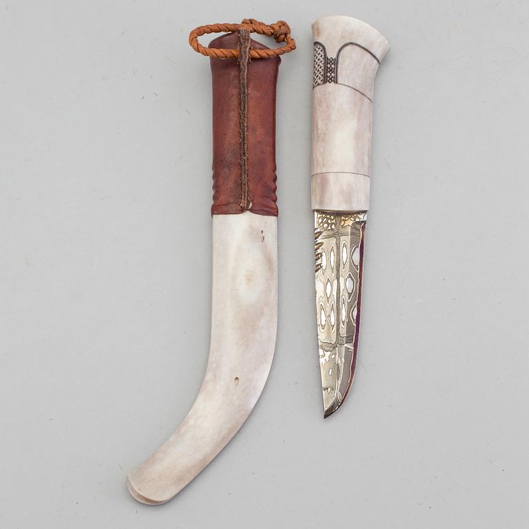 A traditional sami knife by Kay Isaksson in Lycksele.