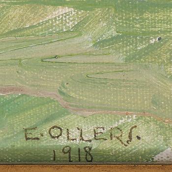 EDVIN OLLERS, olja på duk, signerad och daterad 1918.