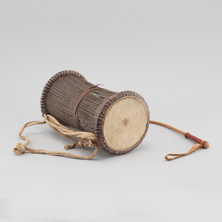 A "Talking drum", Nigeria.