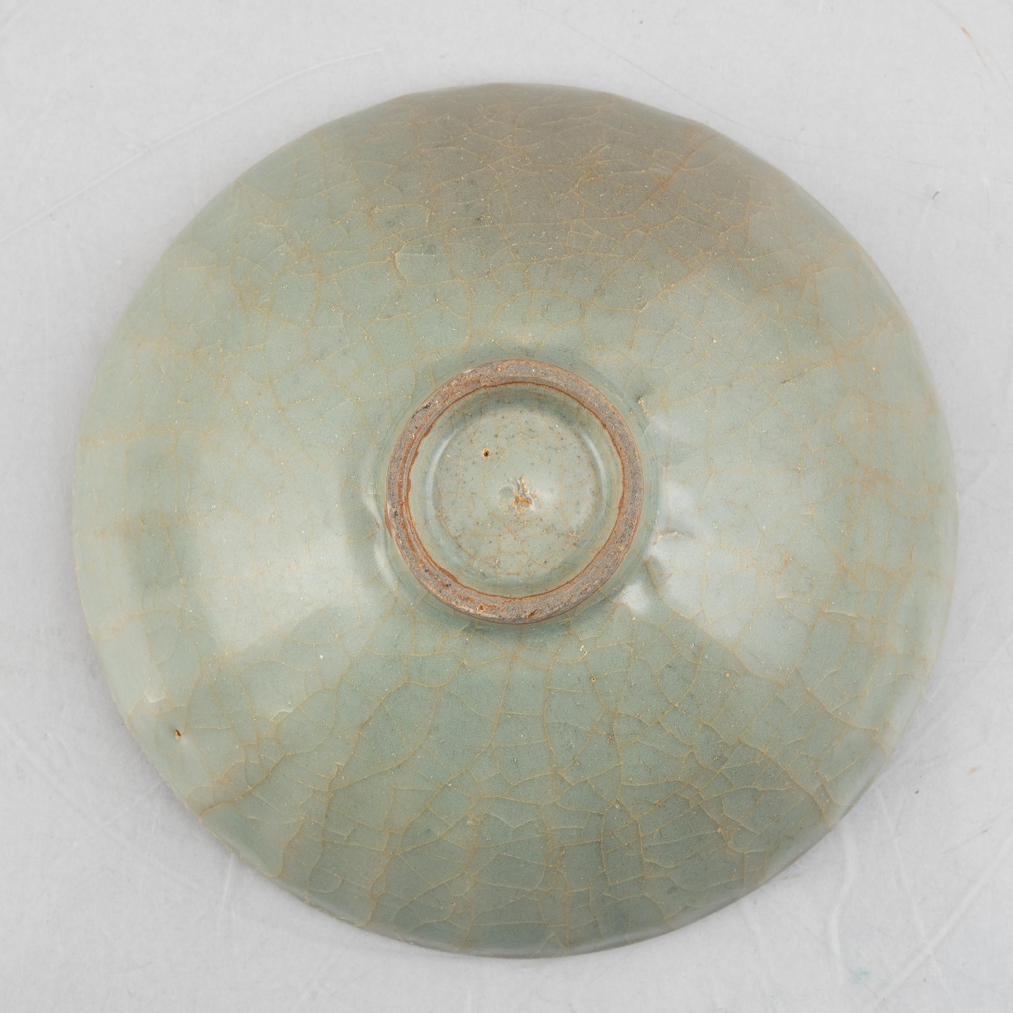 A celadon bowl, Joseon dynasty or possibly Yuan.