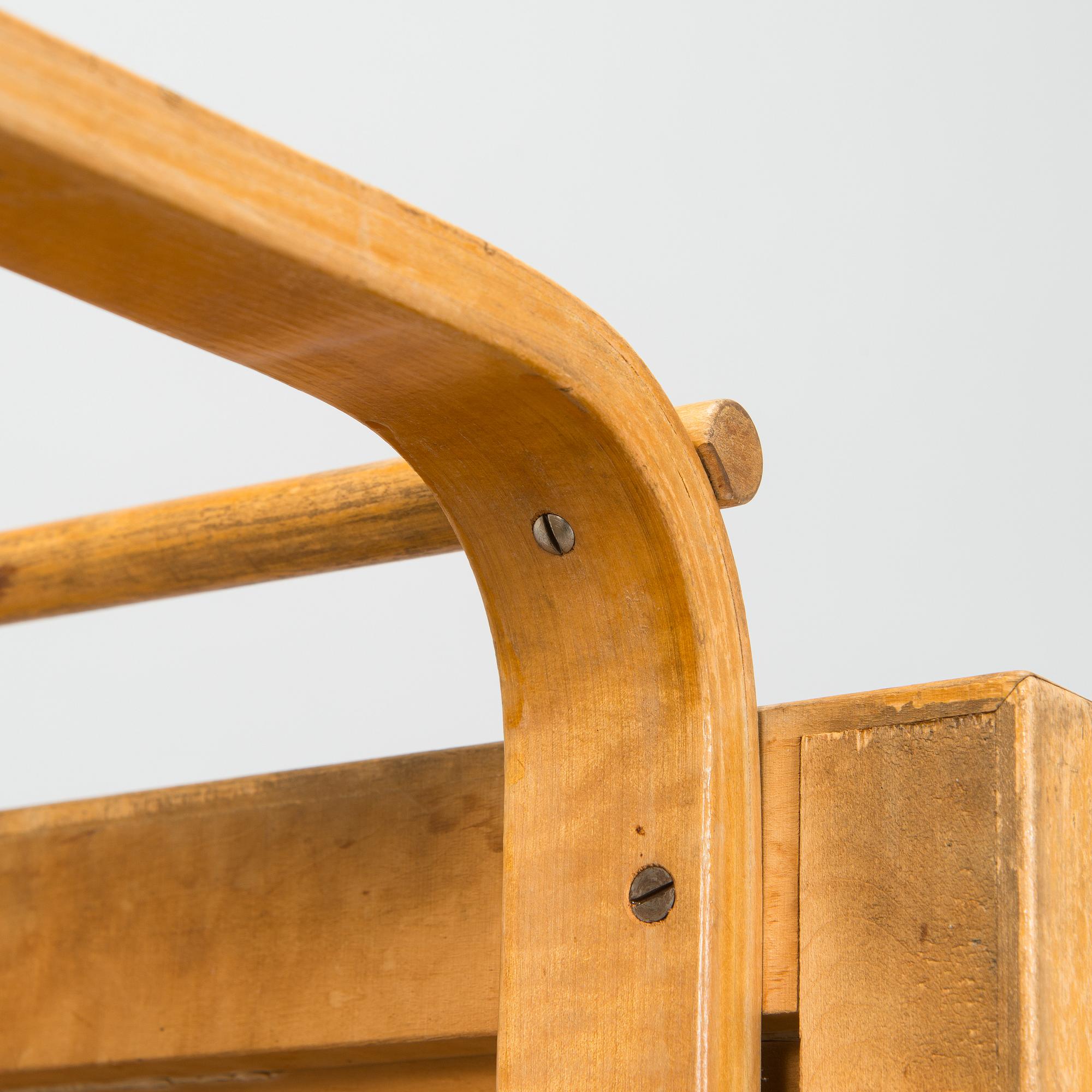 Alvar Aalto, a 1950s '98' tea trolley for Oy Huonekalu- ja Rakennustyötehdas Ab, Finland.