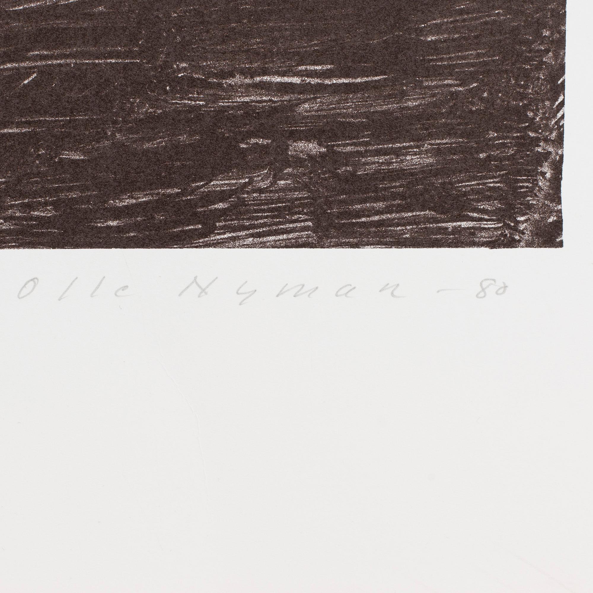 OLLE NYMAN, litografi. Numrerad 106/150 samt signerad och daterad -80.