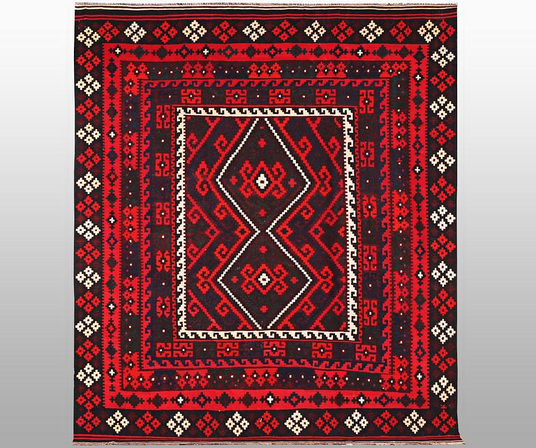 A carpet, Kilim, ca 287 x 255 cm.