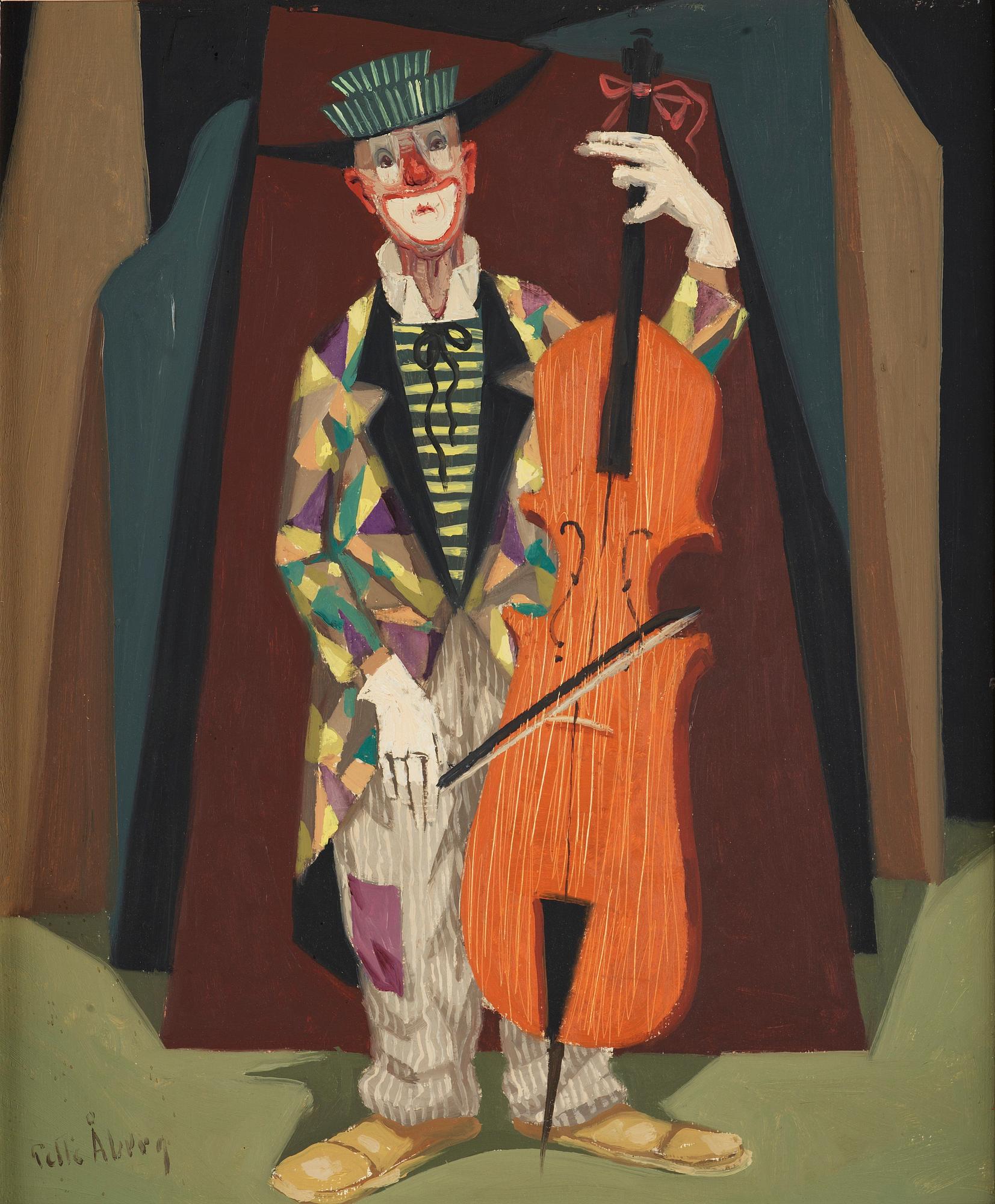 Pelle Åberg, Basspelande clown.