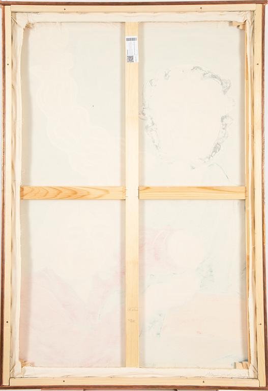 Magnus Andersen, signed and dated 2017 on verso. Oil, acrylic, pastel and varnish on canvas, handmade copper frame.