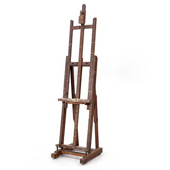 A studio easel, Wilhelm Becker AB, Stockholm, circa 1900.