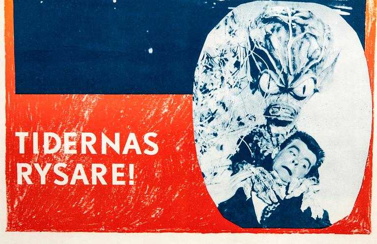 A 1957 Swedish film poster 'Invation of the Sauser men'.