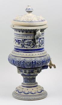 BEHÅLLARE, stengods, nyrenässans, sekelskiftet 1800/1900.