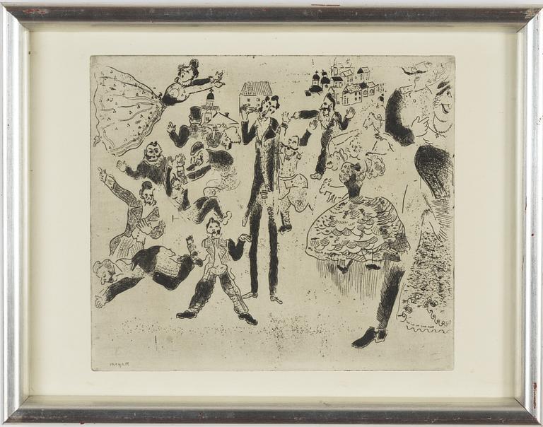 Marc Chagall, etsning, signerad i plåten.