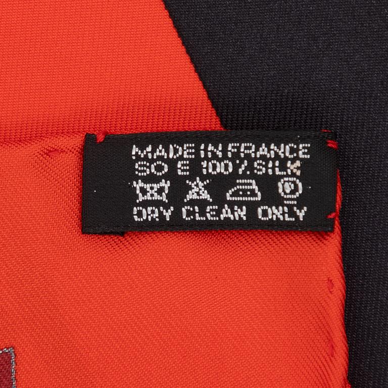 Hermès, scarf, "La Mecanique des Idees".