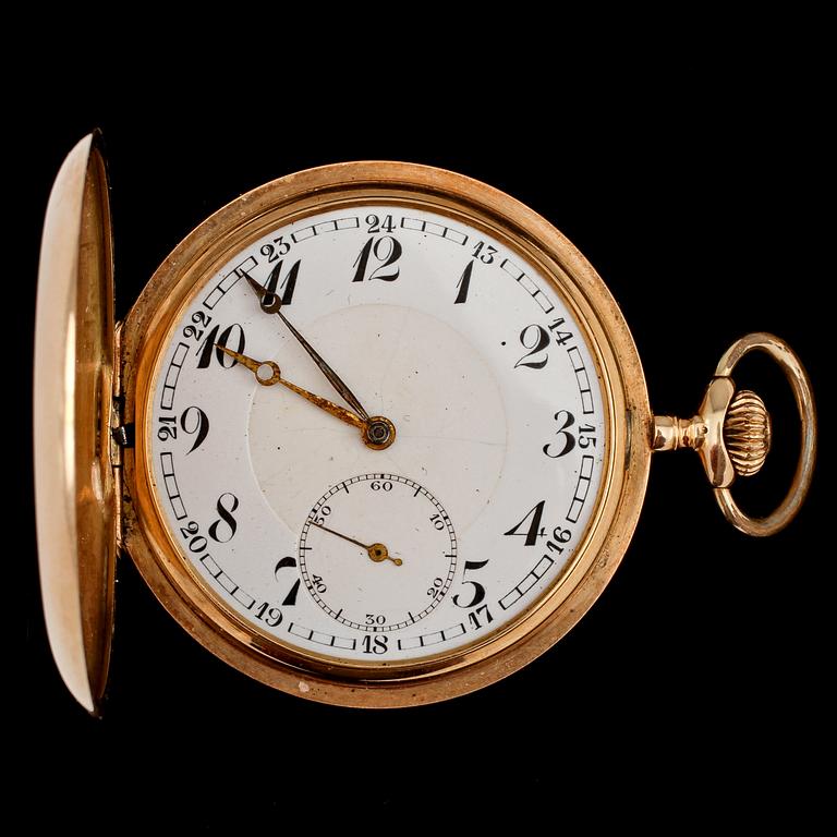 FICKUR överdrag med 14k guld, 1900-talets första hälft.