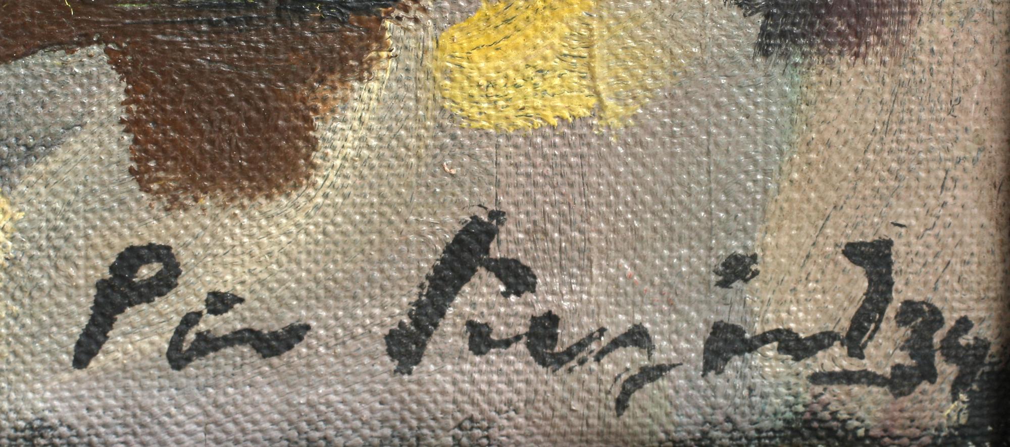 PÄR SIEGÅRD, olja, duk på pannå, sign.