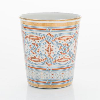 A enamel crowning beaker from the crowning of Nikolaj II 1896.