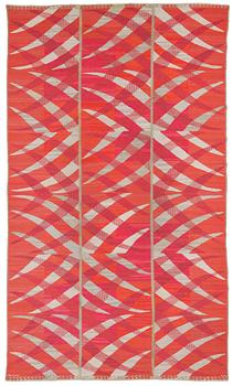 507. CARPET. "Paula, röd". Tapestry weave. 477 x 280 cm. Signed AB MMF BN.